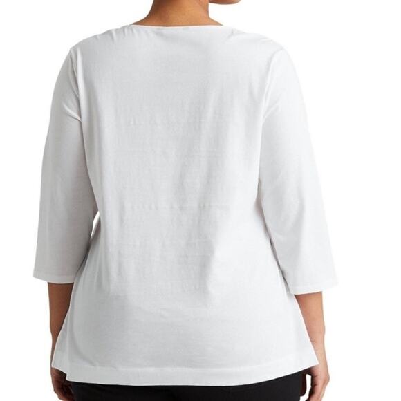 Lauren Ralph Lauren's soft tunic is crafted from luxe combed cotton.size PL - Picture 2 of 7